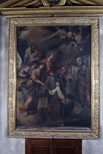 tableau et cadre : La Vision de sainte Thérèse d'Avila