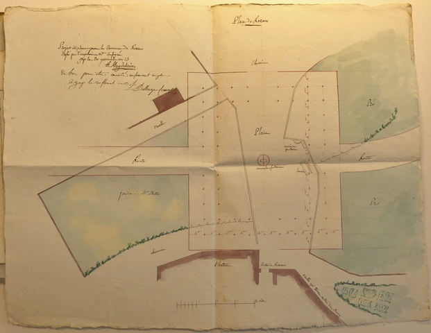 [Plan du projet de place publique, 1805.]