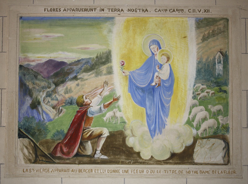 Ensemble des huit peintures monumentales de la nef : scènes de la Vie de la Vierge