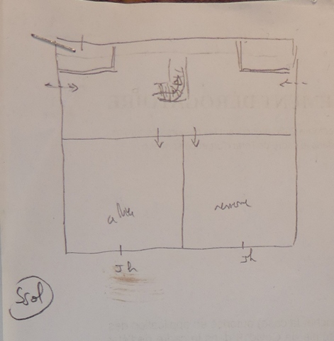 Plan schématique du sous-sol.