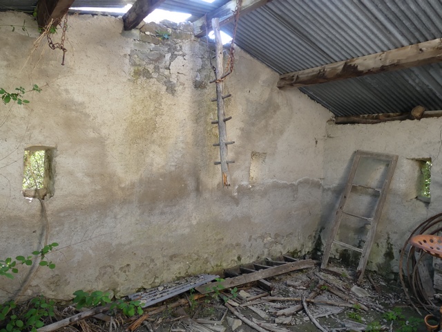 Bâtiment de la remise. Mur ouest.