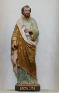 Statue (petite nature) : saint Mathias