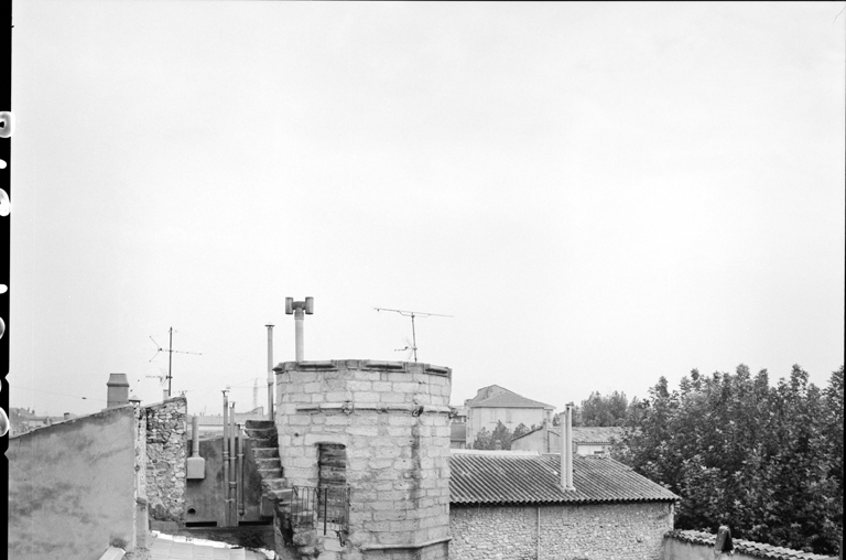 Sommet de la tour d'escalier.