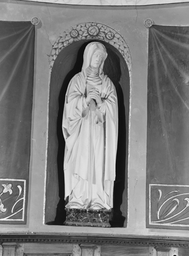 Ensemble de deux statues (petites natures) : la Vierge et saint Jean l’Évangéliste