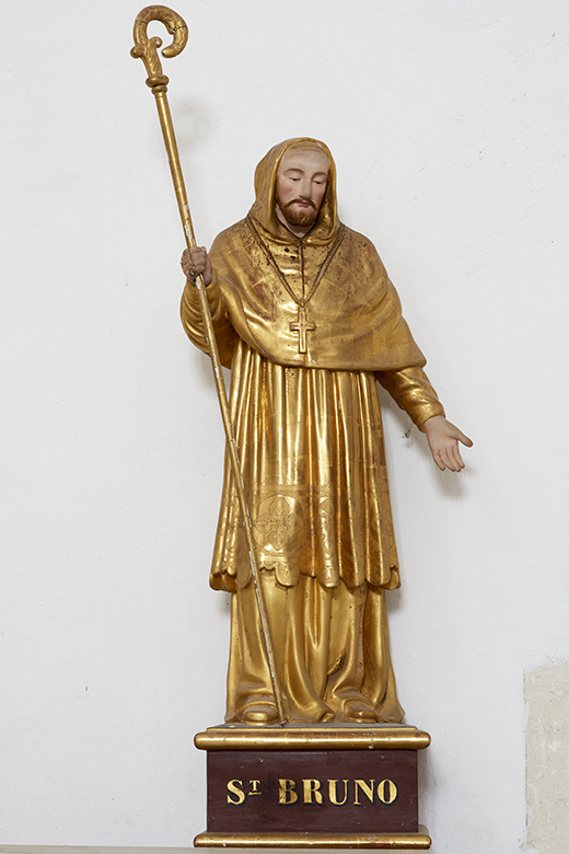 Statue (petite nature) : saint Bruno