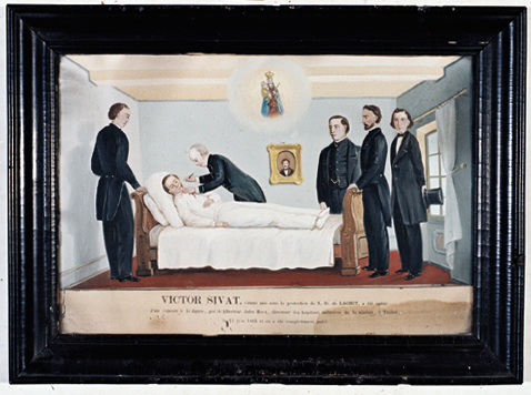 ex-voto, tableau : Opération chirurgicale du cancer de la figure, Victor Sivat