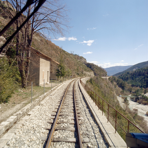 voie ferrée des Chemins de fer de Provence dite du Train des pignes