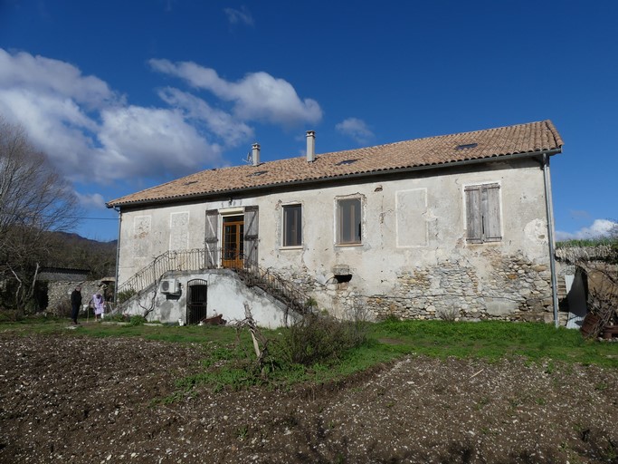 Bâtiment du logis, partie orientale. Elévation sud.