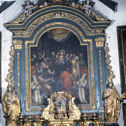 retable (retable architecturé), retable du maître-autel