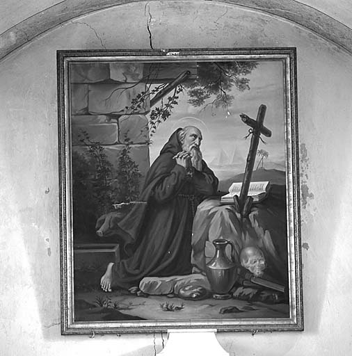 tableau (tableau d'autel) : Saint Antoine abbé
