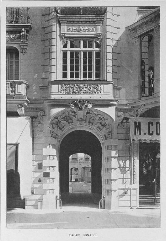immeubles en série (série de 6) dit Palais Donadei, ayant abrité un temps l'hôtel de voyageurs Concordia