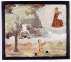 ex-voto, tableau : Chute d'un garçon tombant d'un arbre