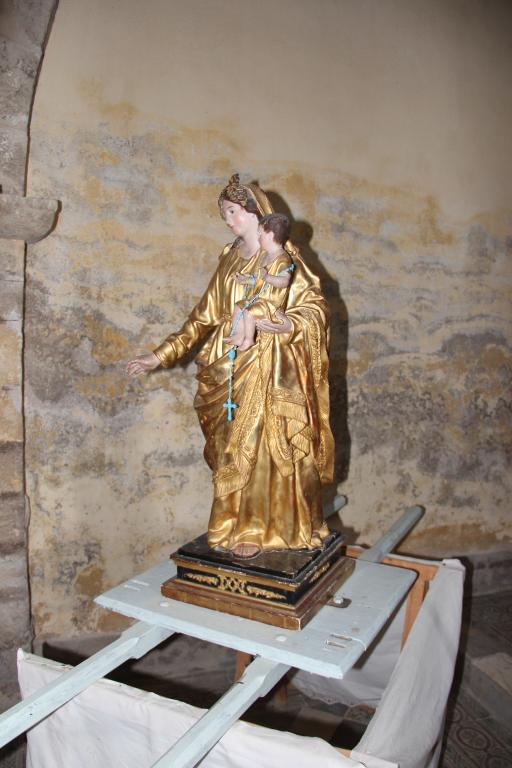 Statue de procession (petite nature) : Vierge à l’Enfant