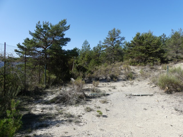 L'ancien terrain de sports.