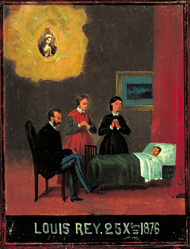 tableau, ex-voto : Demande de guérison de Louis Rey