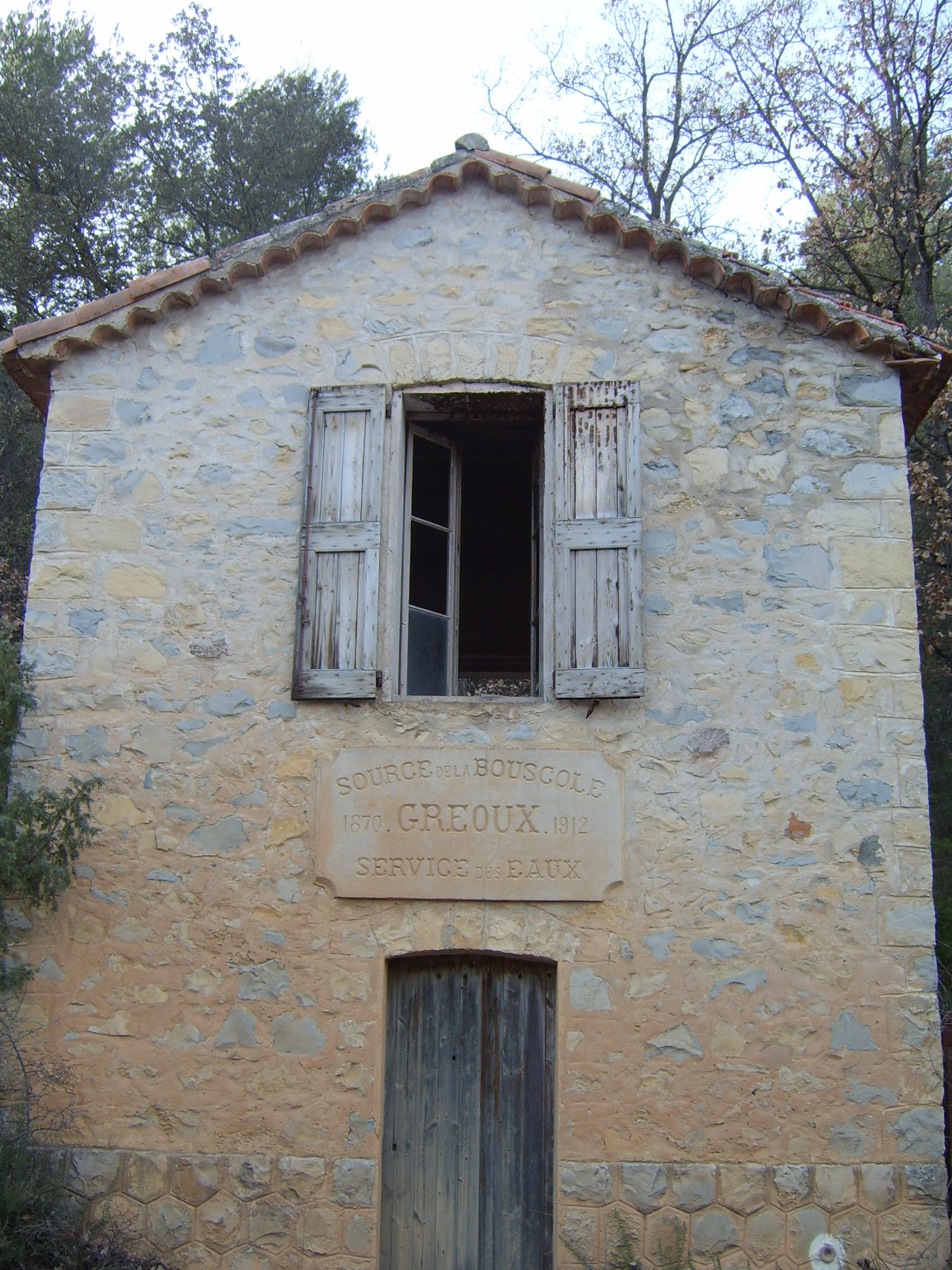 station de captage dite source de la Bouscole