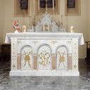 ensemble du maître-autel : autel, gradins d'autel (4), tabernacle, exposition