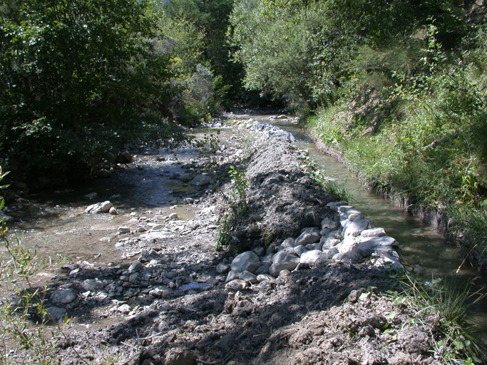 canal d'irrigation de Blieux