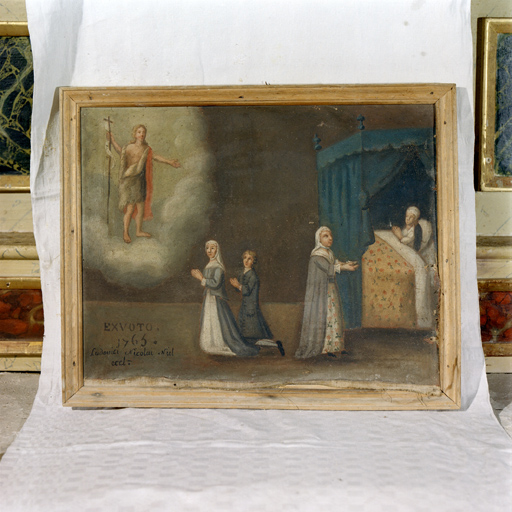 tableau, ex-voto : Guérison du prêtre Louis-Nicolas Niel