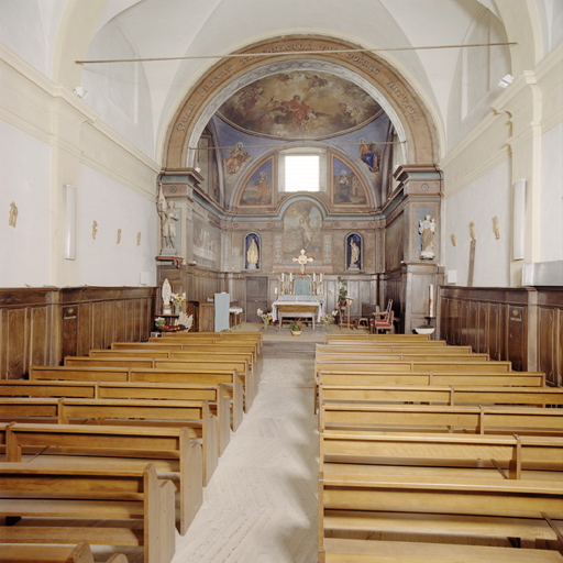 ensemble du décor peint du choeur