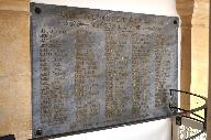 Plaques commémoratives de la guerre de 1914-1918 et de la guerre de 1939-1945 : Membres de l'Église réformée de Marseille morts pour la patrie