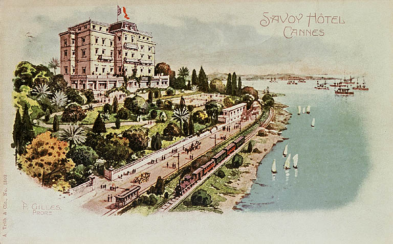 maison dite chalet de la Fourcade, puis hôtel de voyageurs dit Savoy Hôtel, puis villa Mire Juan, actuellement Palais Mire Juan