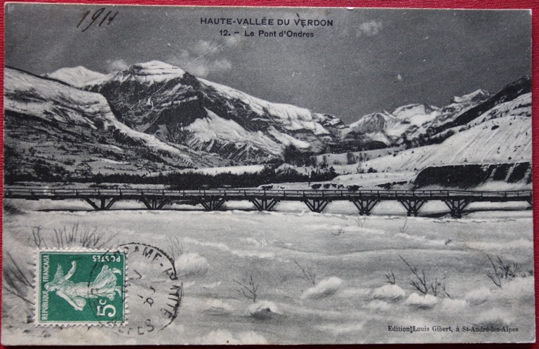 HAUTE-VALLEE DU VERDON / 12. - Le Pont d'Ondres