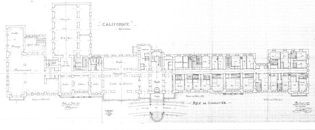 hôtel de voyageurs dit Hôtel de la Californie, puis Grand Hôtel de la Californie, actuellement Californie Palace