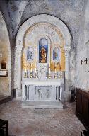 ensemble de la Vierge (autel, gradins d'autel (2), tabernacle, retable)