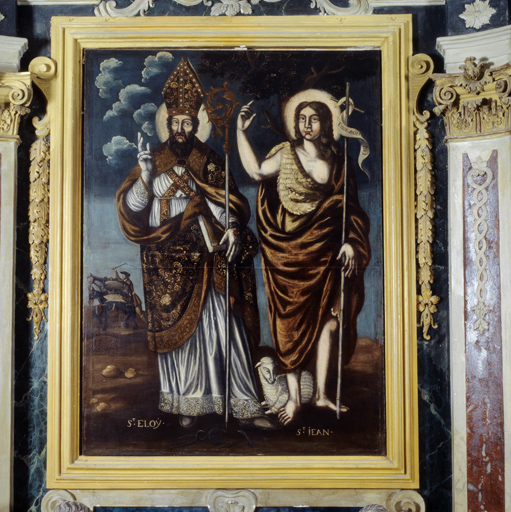 tableau : saint Eloi de Noyon et saint Jean-Baptiste