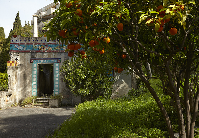 Aquarium de jardin de la villa Fontana Rosa