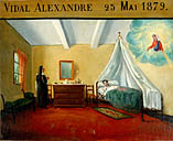 tableau, ex-voto : Demande de guérison de Alexandre Vidal