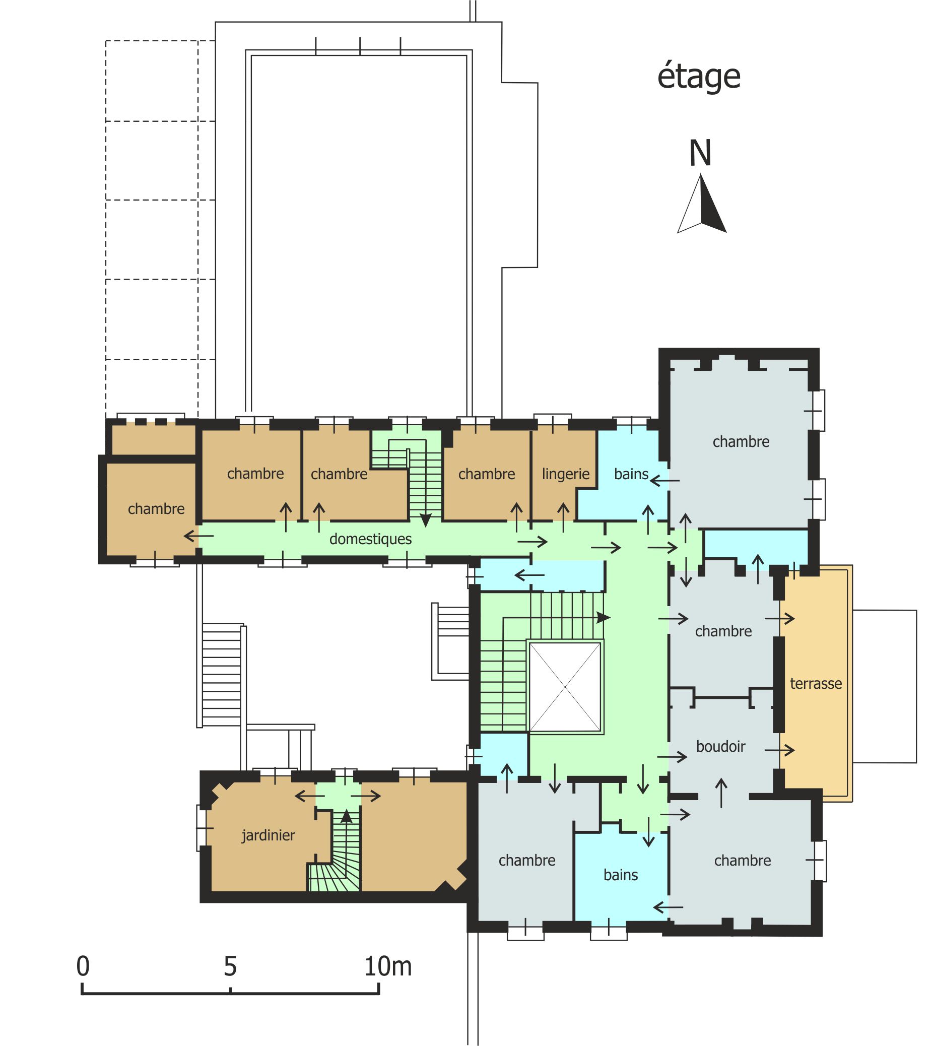 Plan de l'étage.