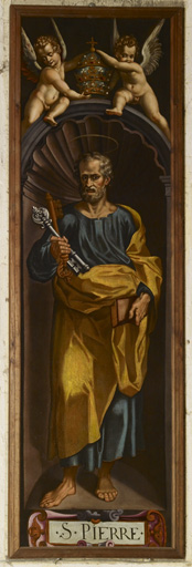 ensemble de deux tableaux : Saint Pierre, Saint Paul