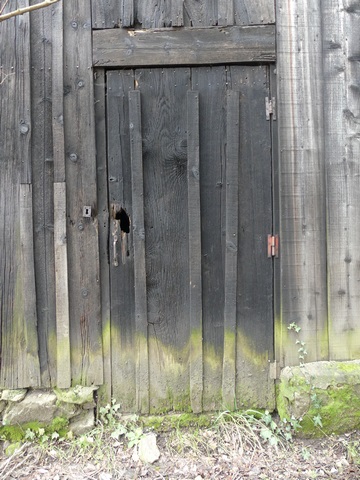 « Cabanon » en bois, au Grand Pré.