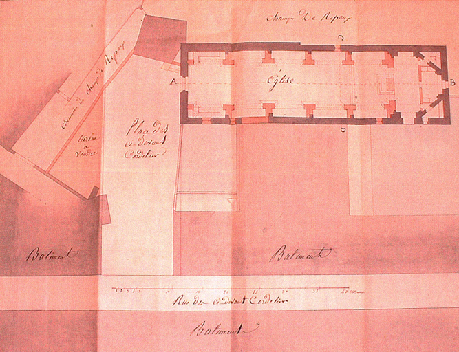 couvent de cordeliers, puis parfumerie Bruno Court, actuellement magasin de commerce, parc de stationnement et hôtel de voyageurs Charme Hôtel du Patti