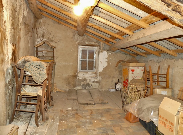 Partie sud. Etage de comble, séchoir. Vue de volume prise de l'ouest.