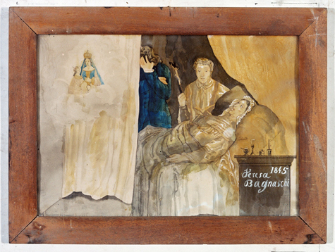 ex-voto, tableau : Demande de guérison d'une femme, Teresa Bagnaschi