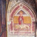 peinture monumentale : Sainte Marguerite d'Antioche issant du dragon
