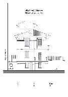 Villa René, Menton (06), plan en élévation de la façade sud-ouest.