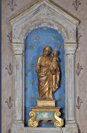 Statue : saint Joseph et l'Enfant ; socle