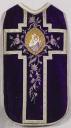 ensemble de vêtements liturgiques (N° 2) : chasuble, étole (ornement violet)
