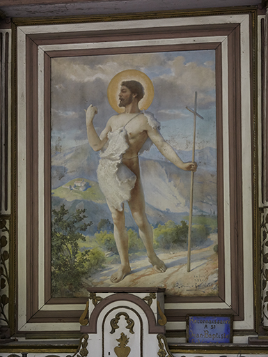 Tableau d'autel : saint Jean Baptiste