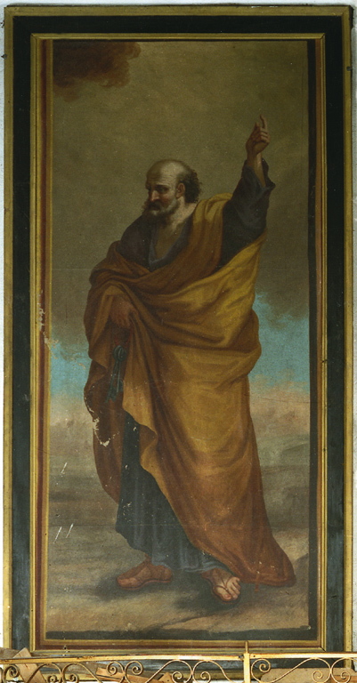 Paire de tableaux en pendant : saint Pierre et saint Paul