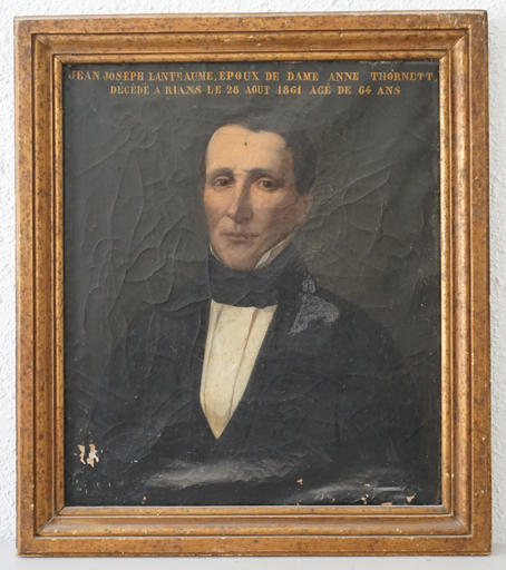 Tableau (donatif) : portrait de Jean Joseph Lanteaume, époux d'Anne Thornett