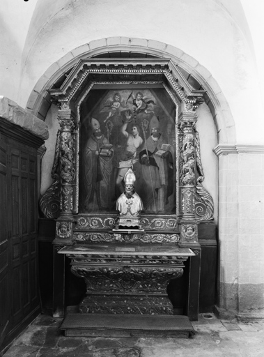autel et retable de saint Sébastien