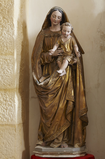Statue (grandeur nature) : Vierge à l'Enfant