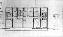 Plan des cellules F2 et F5, réalisé par l'architecte Jean Crozet, le 18.08.1960.
