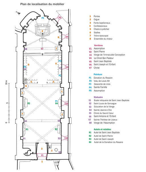 le mobilier de la cathédrale puis église paroissiale Notre-Dame-de-l'Assomption