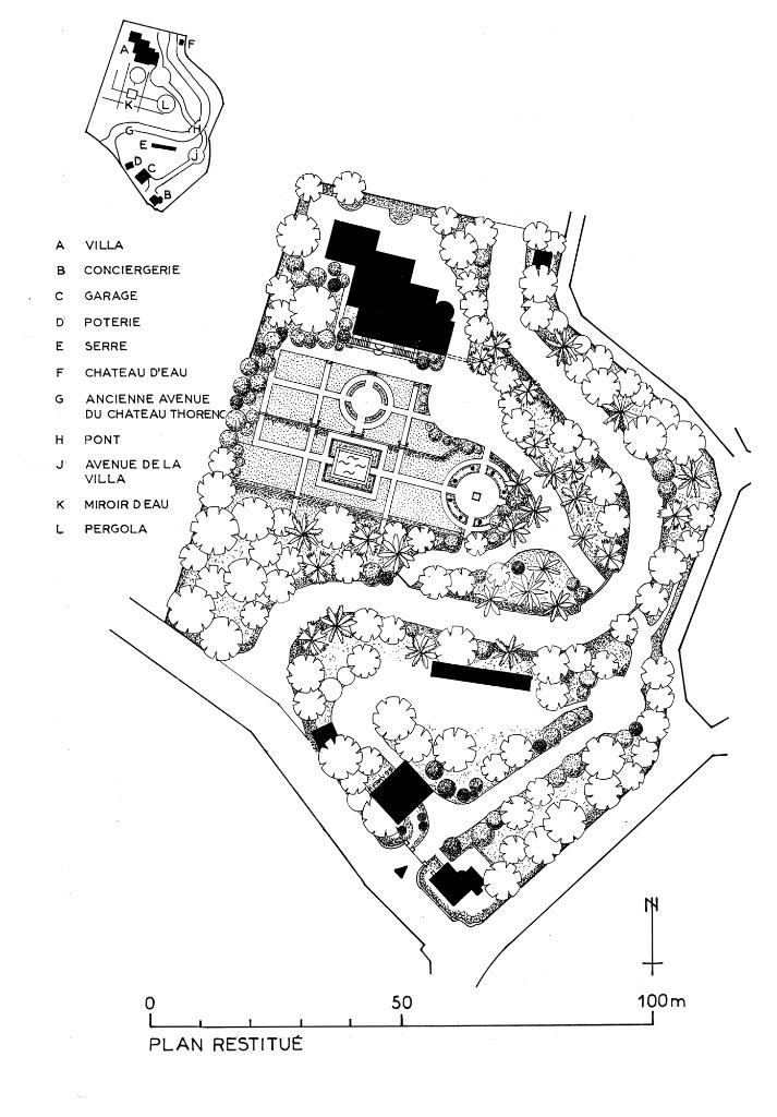 jardin d'agrément de la Villa Araucaria
